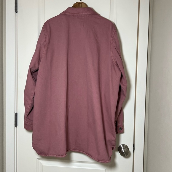 Old Navy Workwear Barn Chore Shacket Dusty Pink 2X - Picture 3 of 6